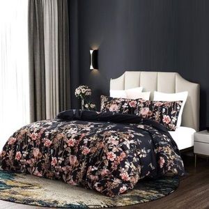 New Queen flowers pattern Set of2 Pillowcases Duvet cover